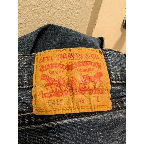 Levi’s 541 Men’s Jeans W50 L29 Blue Denim Regular Fit Straight Leg - Picture 8 of 9